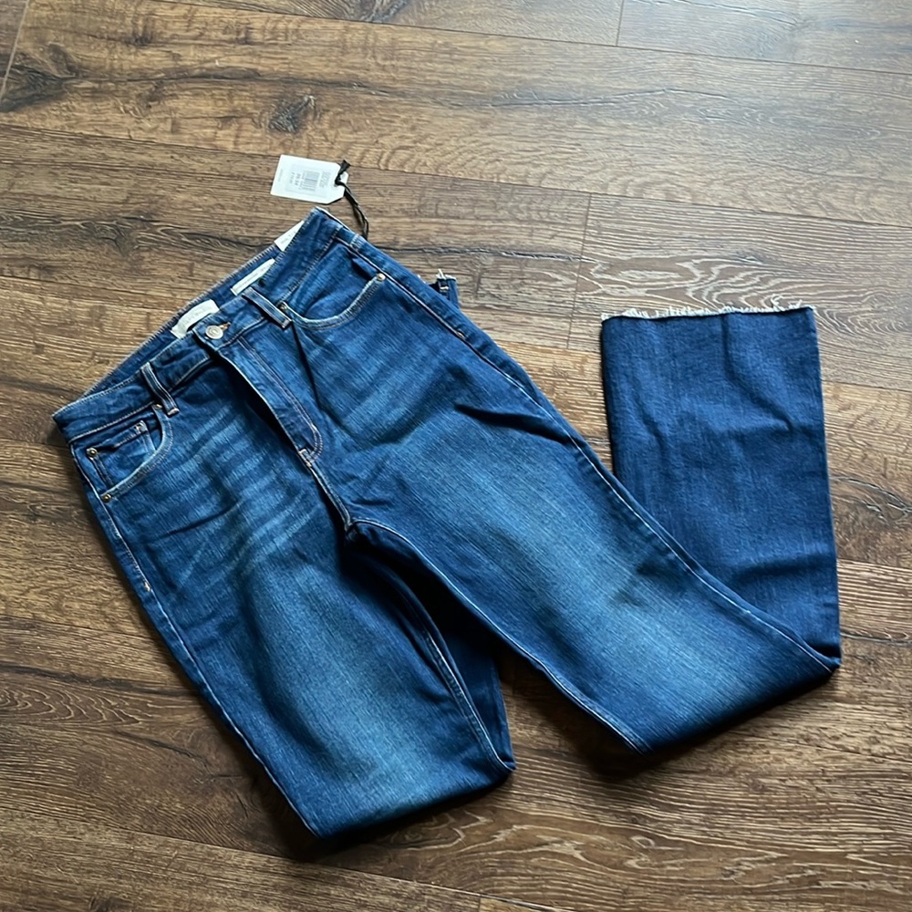 Cleo Wolf high rise bootcut jeans.